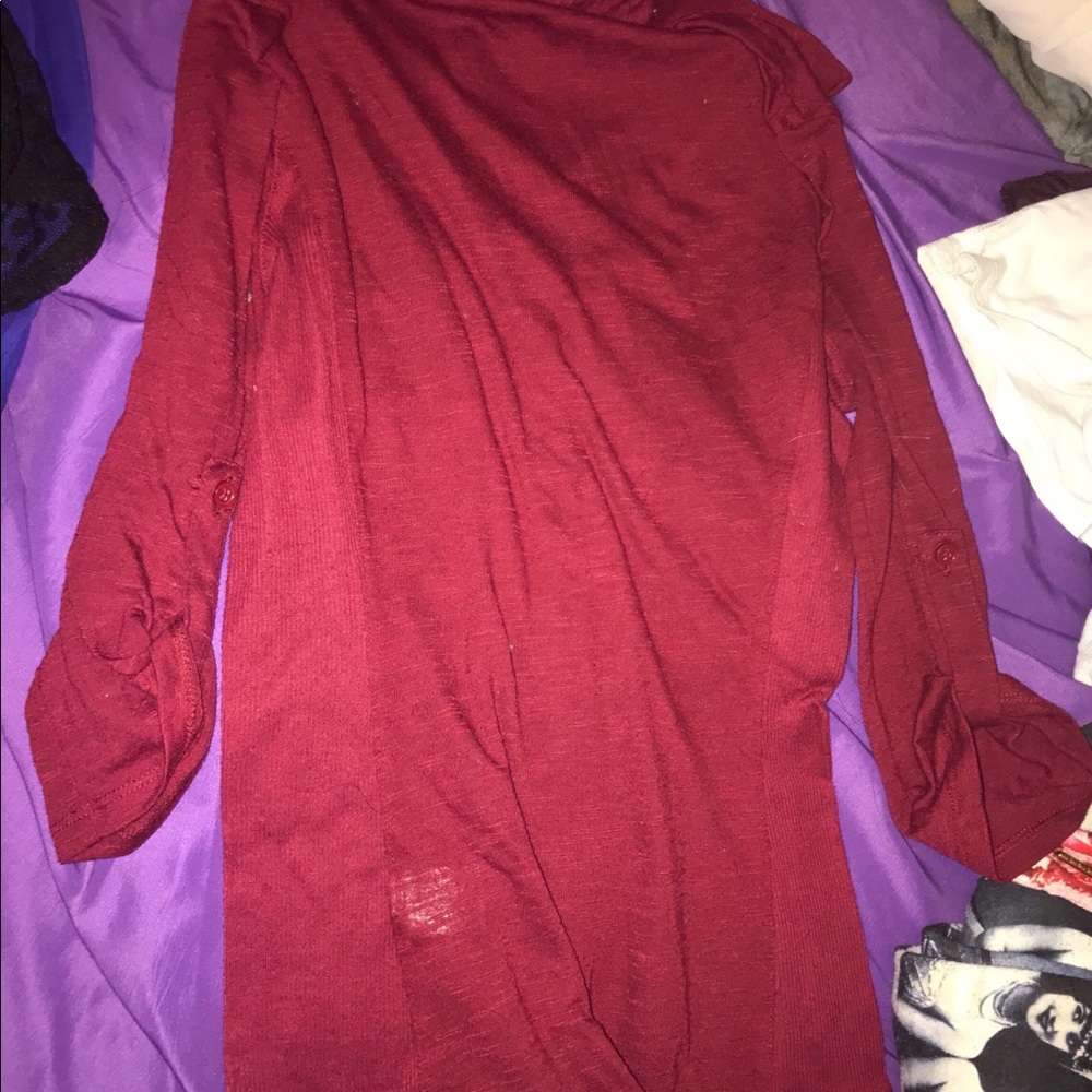 red button down - Picture 3 of 3